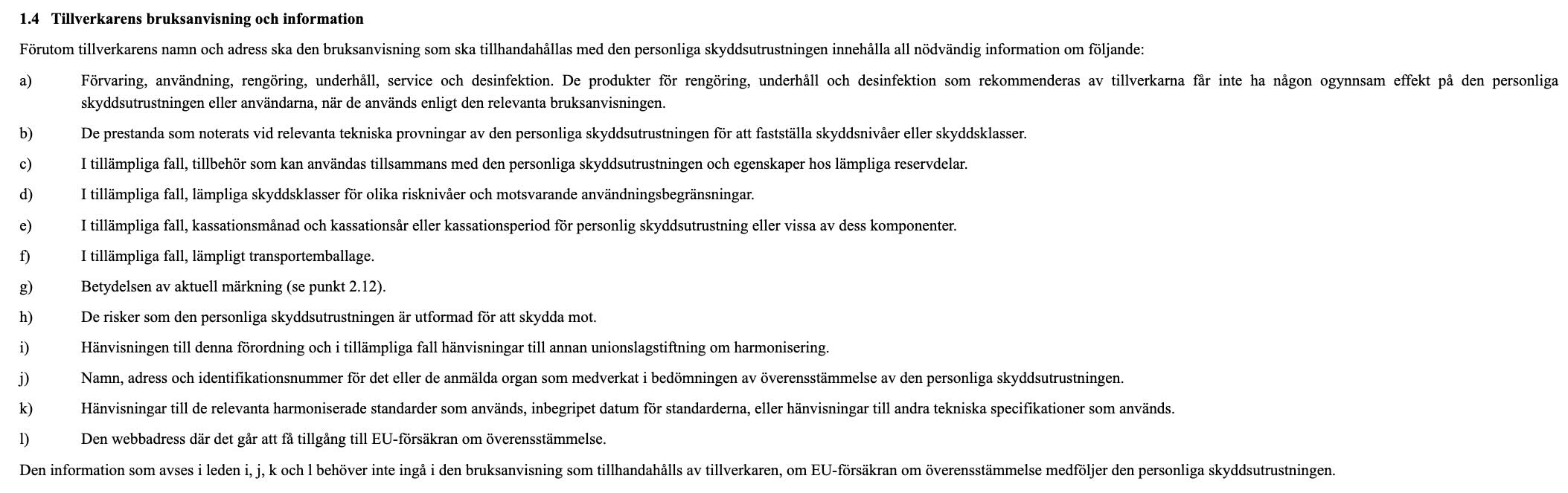 PPE Bruksanvisningar PPE Bruksanvisningar