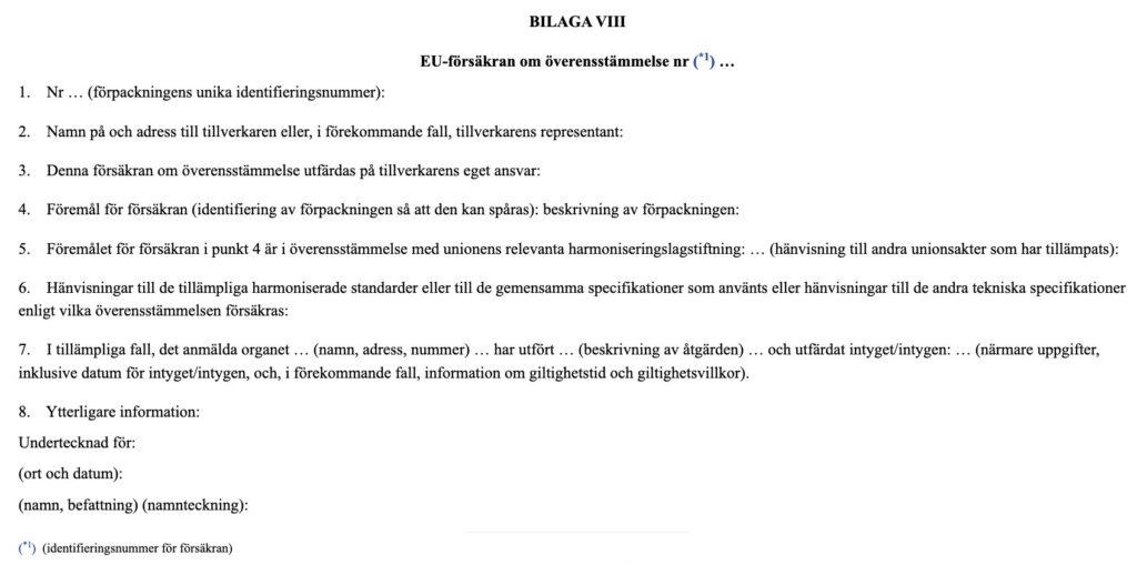 EU-försäkran